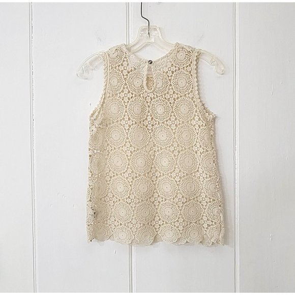 Art Class Cream Lace Topper Girls Large - Picture 2 of 5